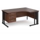 Maestro Cantilever Ergonomic Corner Desk with Fixed Pedestal